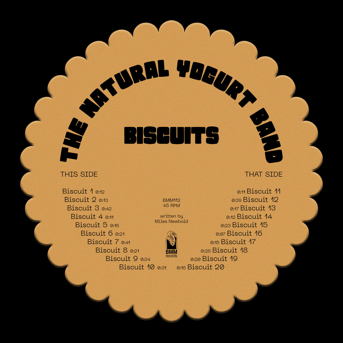 THE NATURAL YOGURT BAND - BISCUITS - Drum Library - 7"