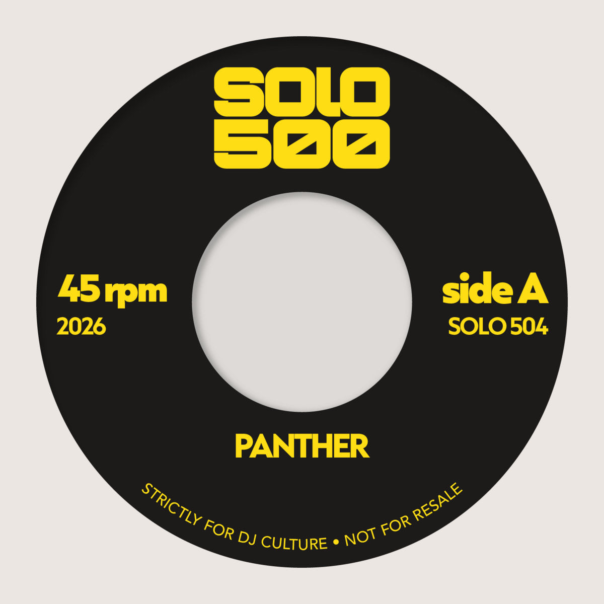 Panther Edits / Together Edits / Solo 500 / 504 - 7"