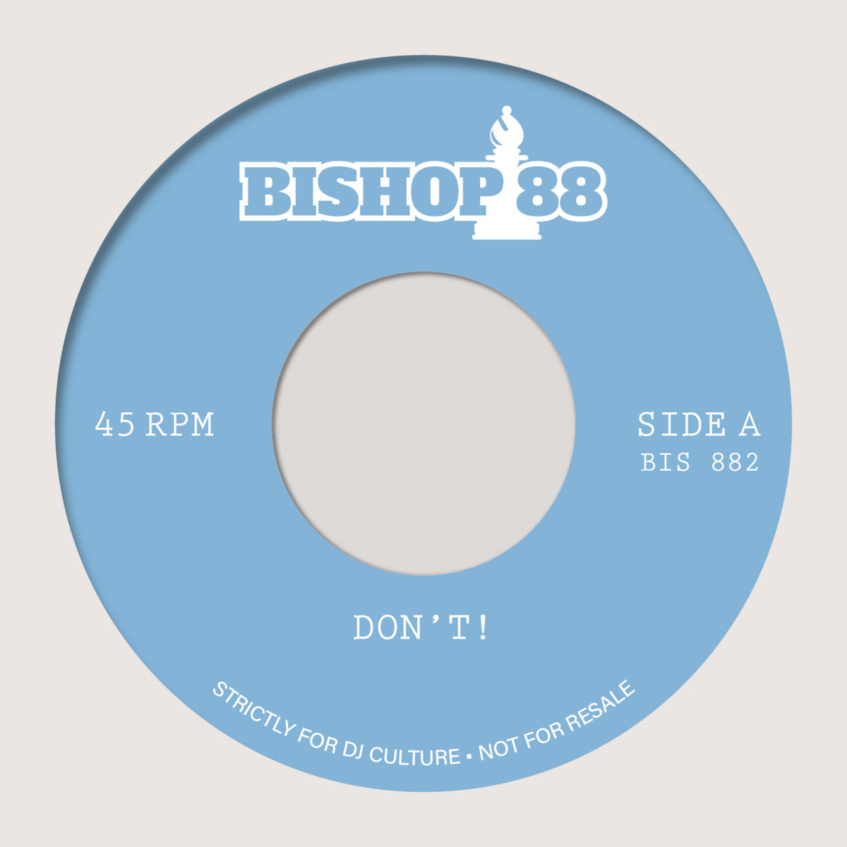 Don't Edits / You never come closer / Bishop 88 Imprint - 7" LTD - Last 4