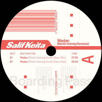 Pre Order - Salif Keita Madan - (Martin Solveig Remixes) - SOUTH STREET INTERNATIONAL- 12"