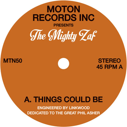 Pre Order - Moton Records Inc Presents : The Mighty Zaf - 12"