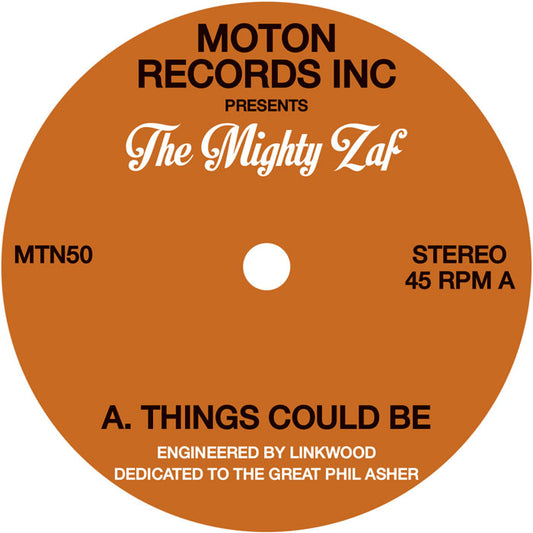 Pre Order - Moton Records Inc Presents : The Mighty Zaf - 12"