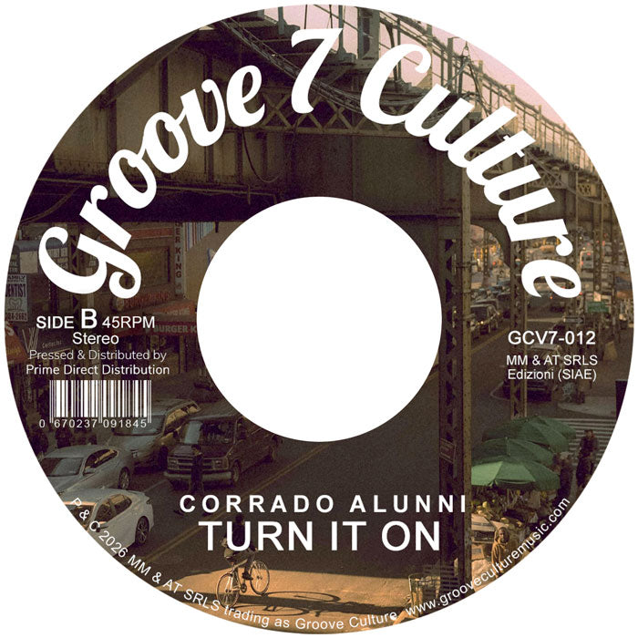 Pre Order - Corrado Alunni - Black Pearl / Turn It On - Groove Culture Seven - 7"