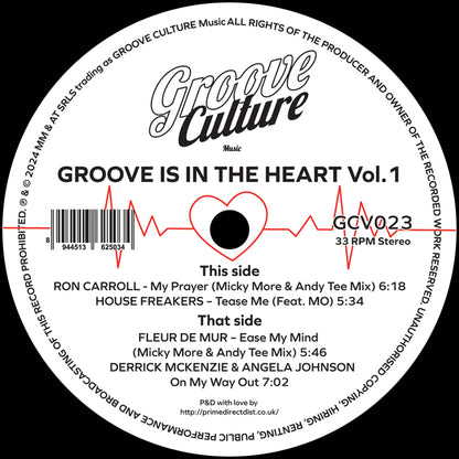 Micky More & Andy Tee / Ron Carroll Featuring Angela Johnson. Groove Is In The Heart Vol 1 - GROOVE CULTURE- 12" Last 4