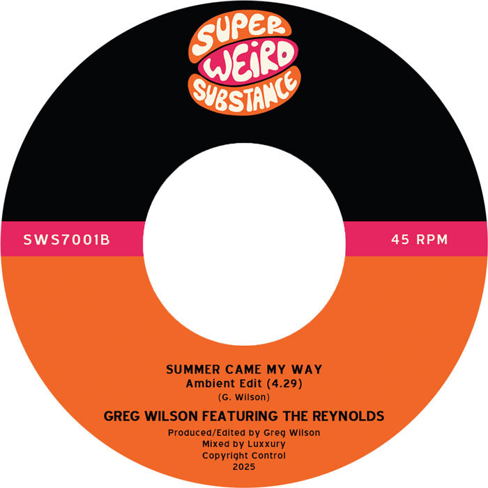 Greg Wilson Feat. The Reynolds - Summer Came My Way - 7" Last 1