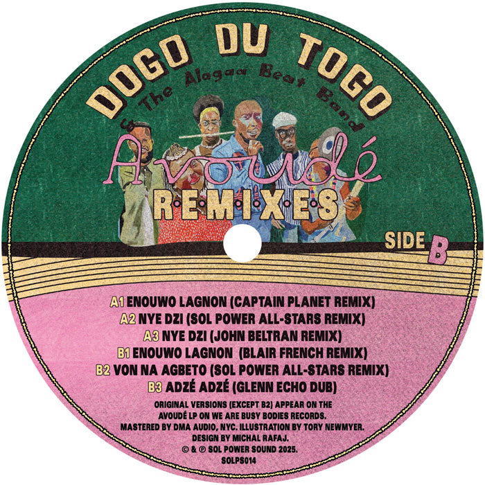 Dogo du Togo & the Alagaa Beat Band Avoudé Remixes Sol Power Sound - 12"