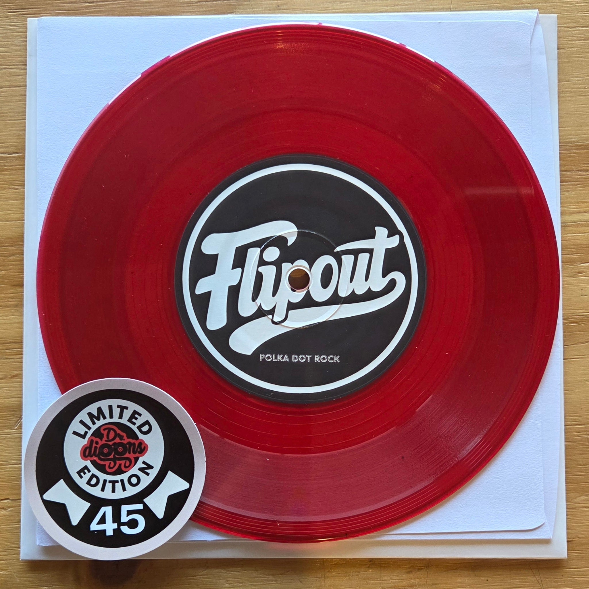 Dr's signature series 01 - FLIPOUT - Polka Dot Rock / Doecha - 7" RED