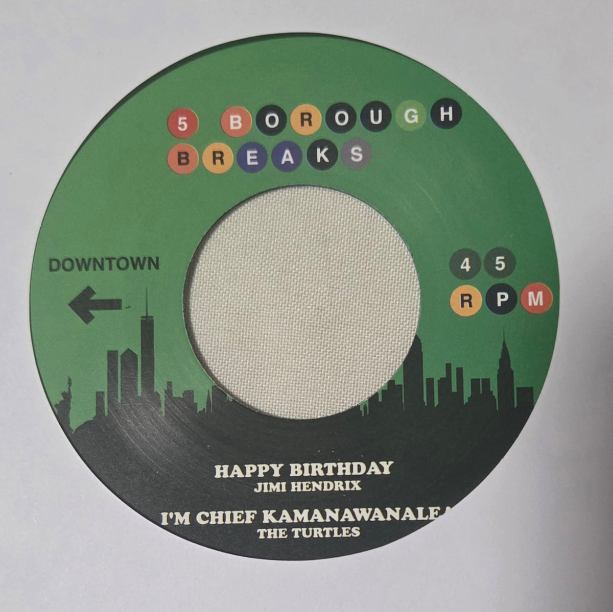 5 Borough Breaks – Vol 37 Beastie boys - Jimmy James / Hendrix / Turtles - 7"