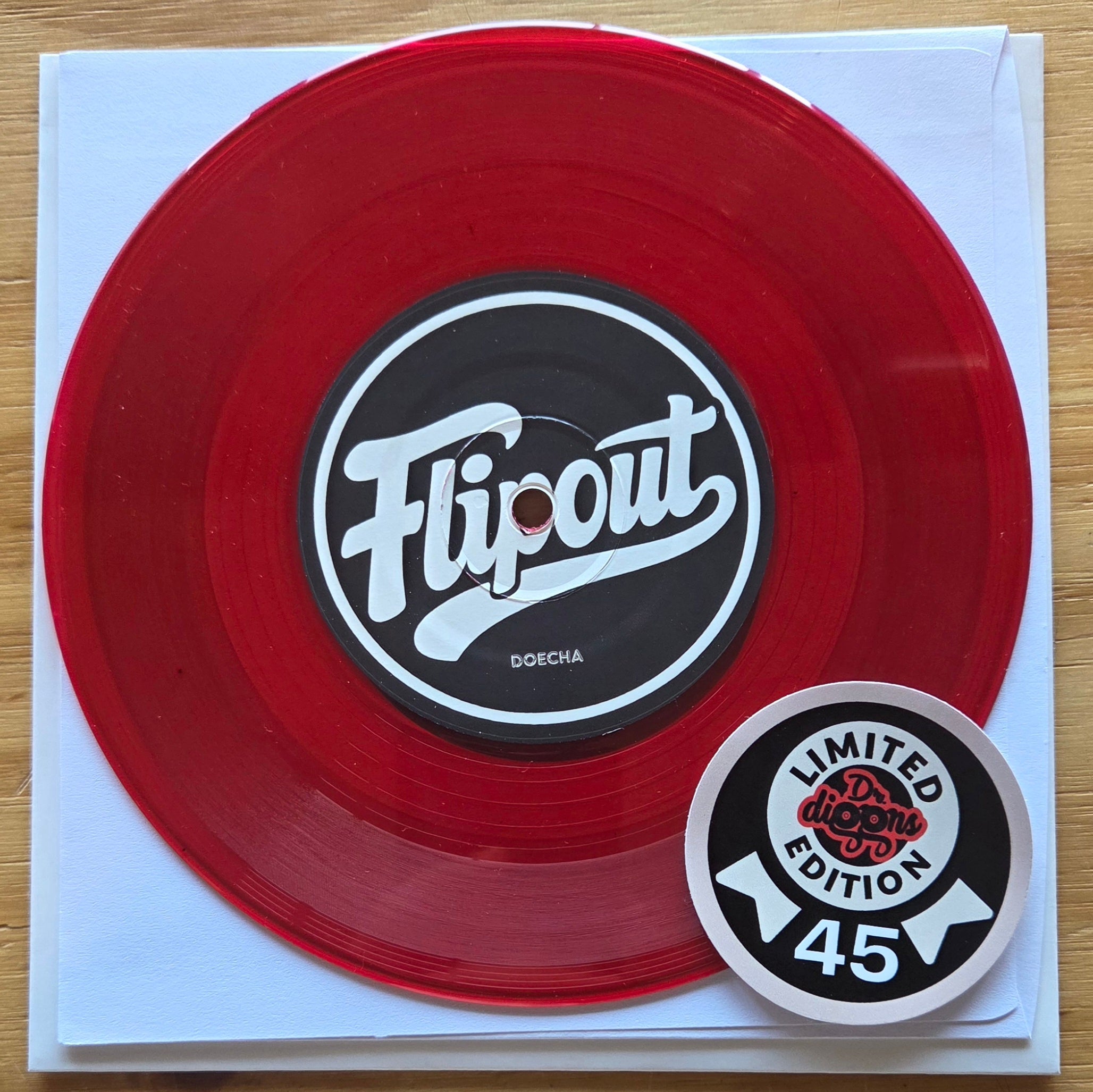 Dr's signature series 01 - FLIPOUT - Polka Dot Rock / Doecha - 7" RED