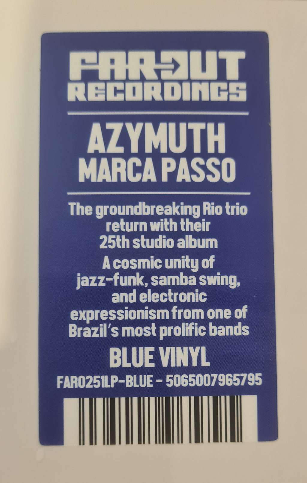 AZYMUTH - Marca Passo - Far Out - BLUE COLOUR - LP - LAST 2