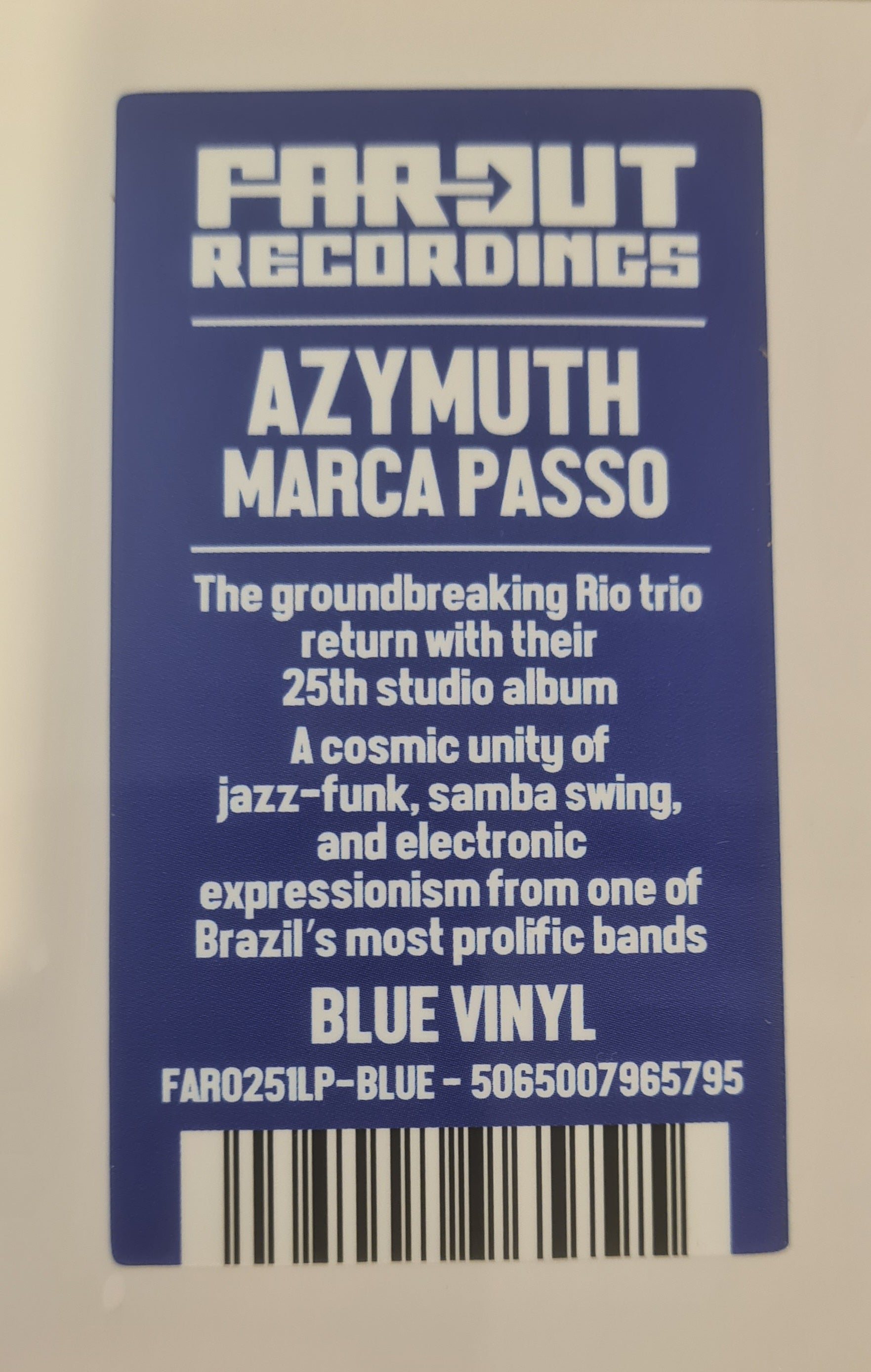 AZYMUTH - Marca Passo - Far Out - BLUE COLOUR - LP - LAST 2