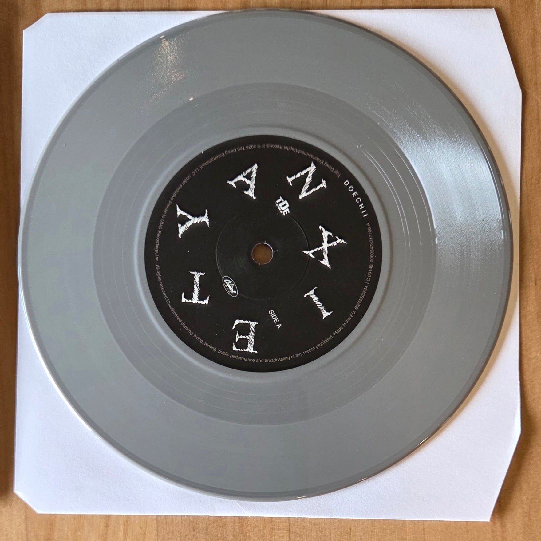 DOECHII - Anxiety - 1-sided silver vinyl 7" + insert