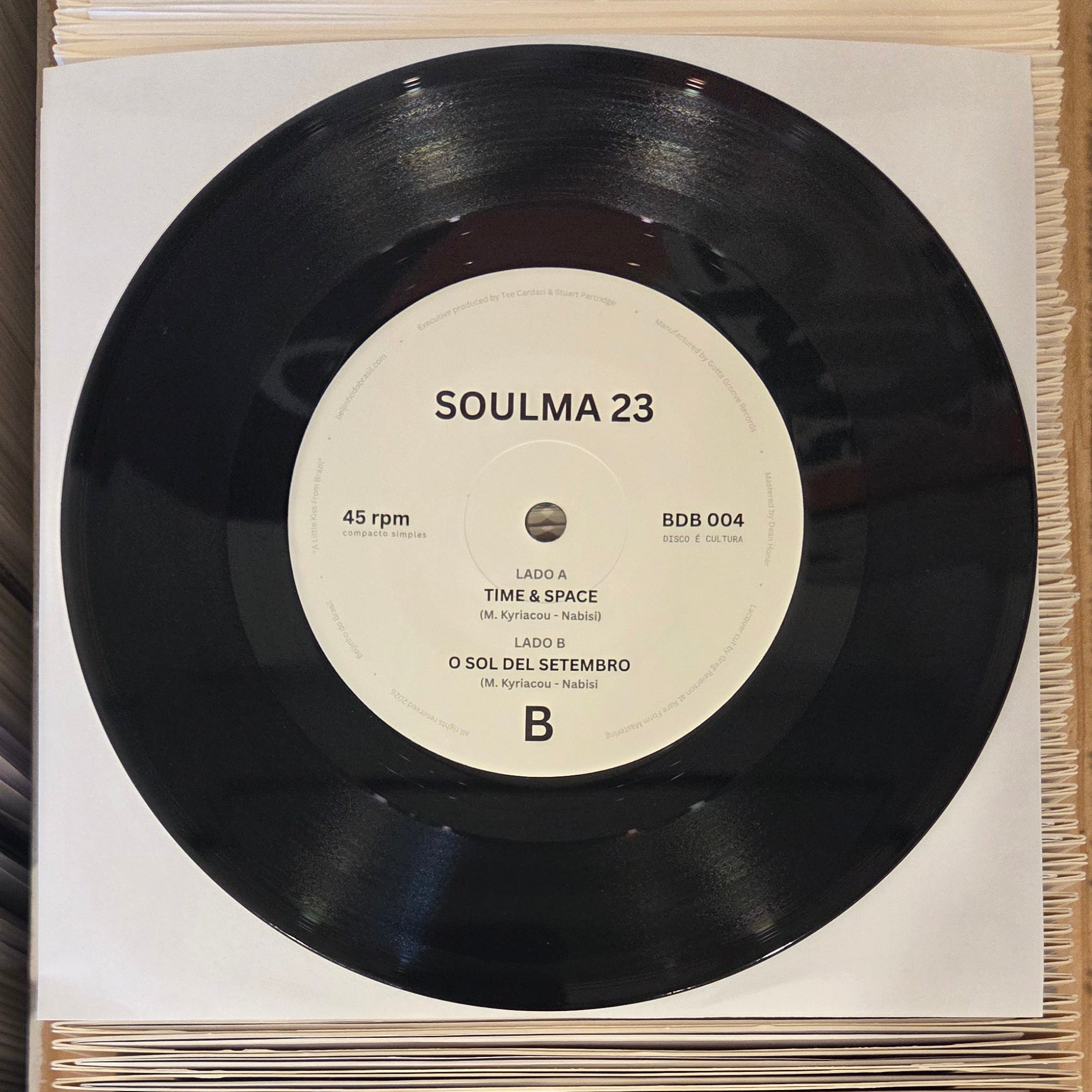 BEIJINHO DO BRAZIL 004 - Soulma 23 - Time & Space / O Sol Del Setembro  - 7"