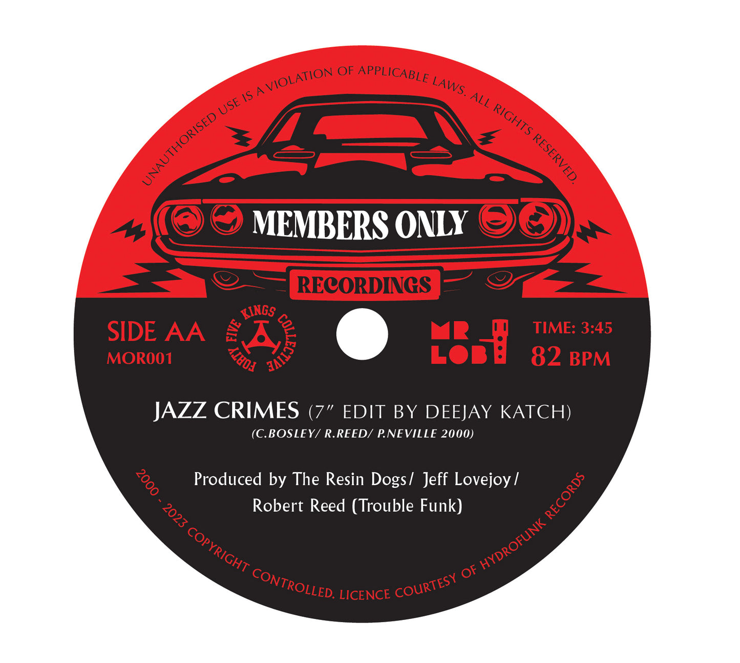 DJ Katch - Make My 45 the P Funk ft. Abstract Rude / Jazz Crimes (Resin dogs 45 mix)- 7″ Last 5
