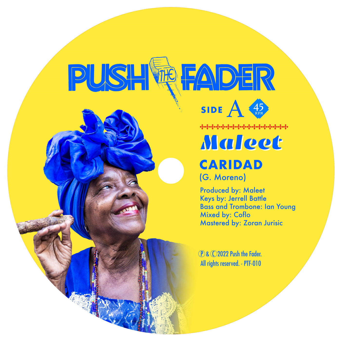 Caridad / Osain's Groove - Maleet - Push The Fader - 7″ Yellow - Last 3
