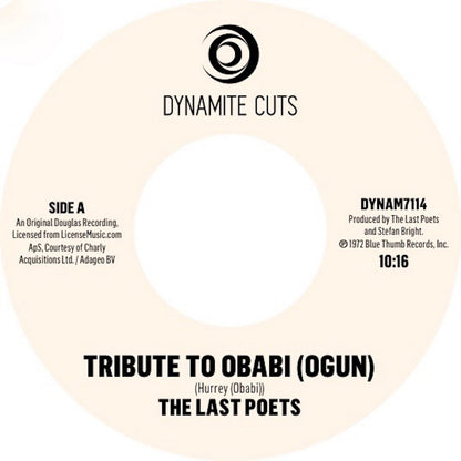 The LAST POETS - Tribute to obabi / E Pluribus Unum- 7″ Last 2