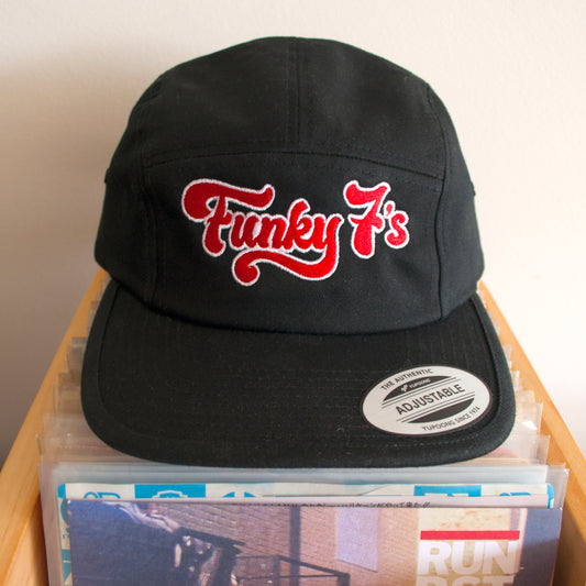 Funky 7's - Dr Diggns - Five Panel Embroidered Cap (Black)