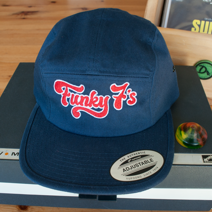 Funky 7's - Dr Diggns - Five Panel Embroidered Cap (Blue)