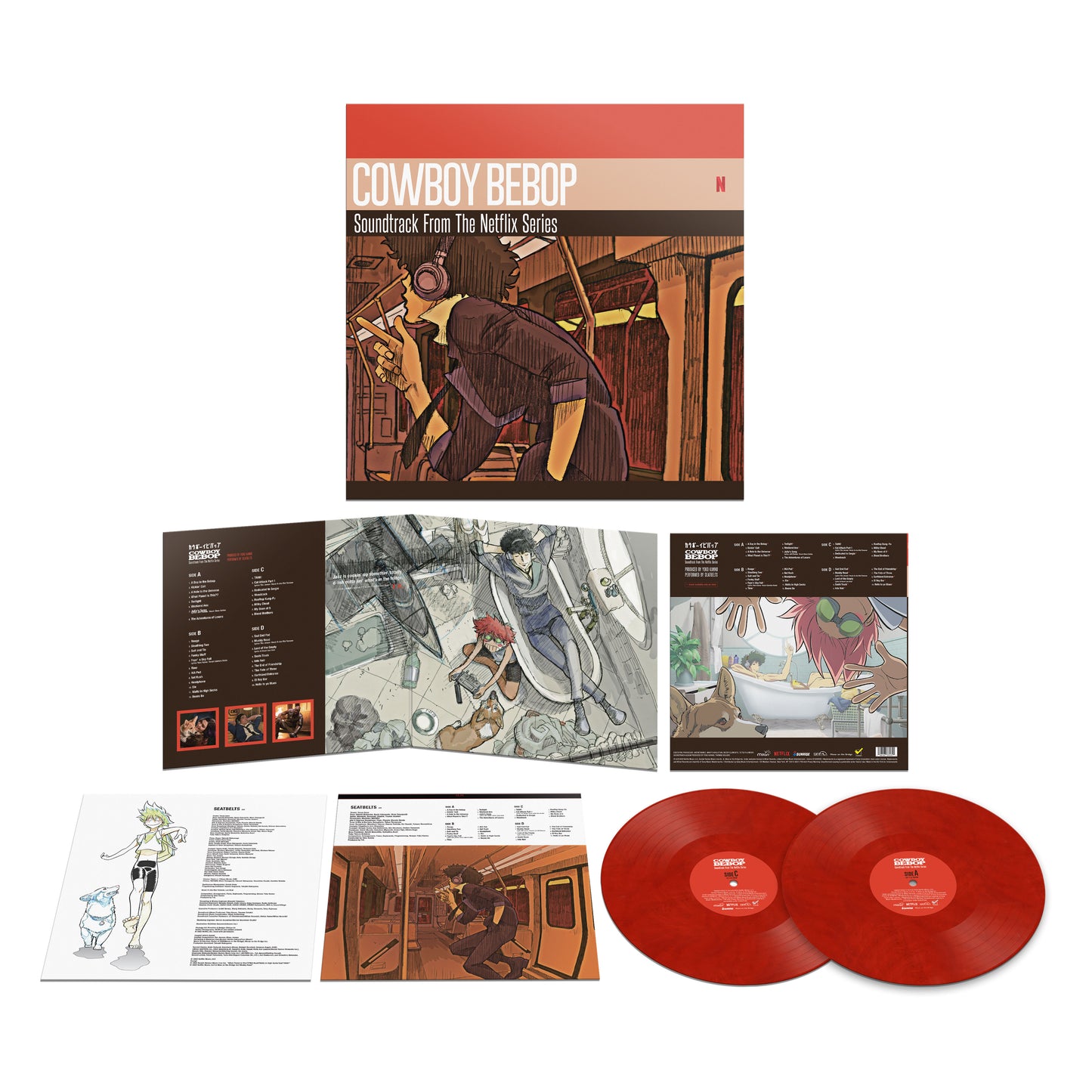 Cowboy Bebop - Netflix series Soundtrack - The Seatbelts / Yoko Kanno - 2 x LP RED