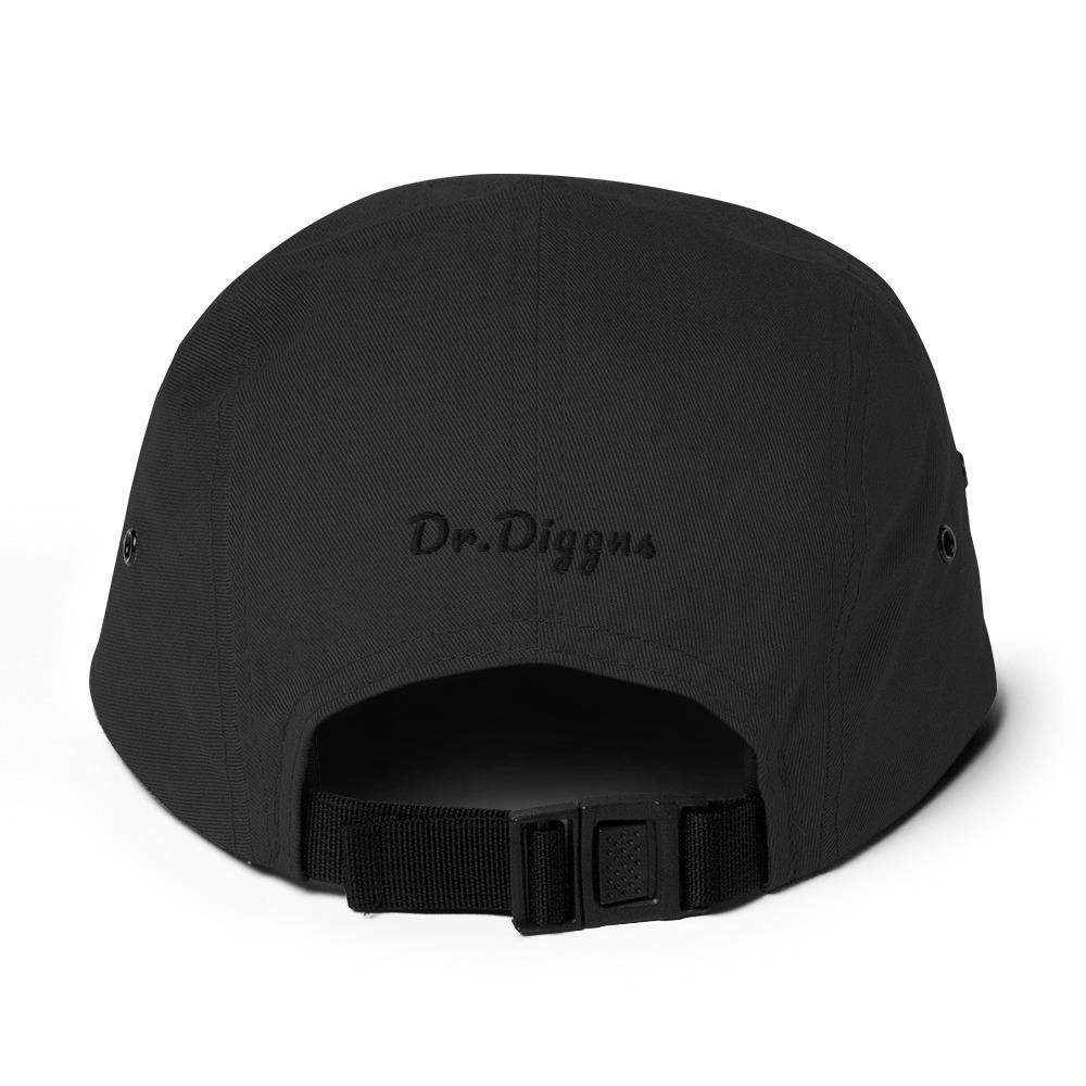 Funky 7's - Dr Diggns - Five Panel Embroidered Cap (Black)